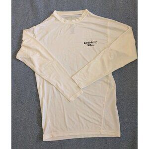 Wilson Protec Mens White Long Sleeve Compression Shirt Size Large